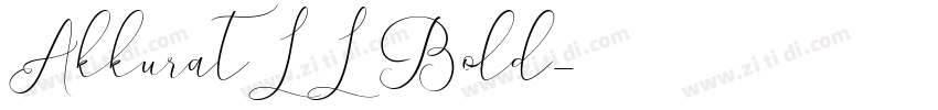 AkkuratLL Bold字体转换